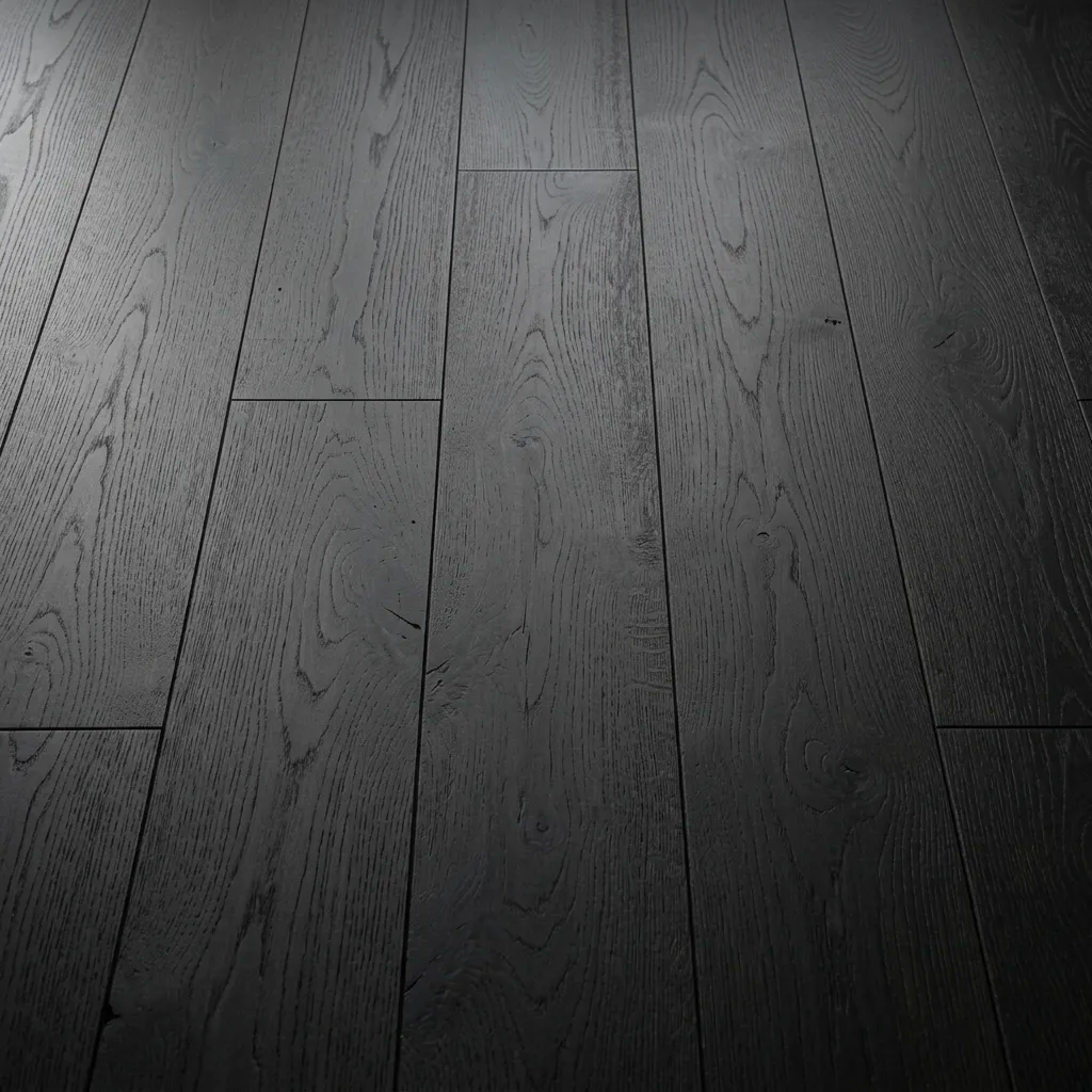Bold Black Wood Plank