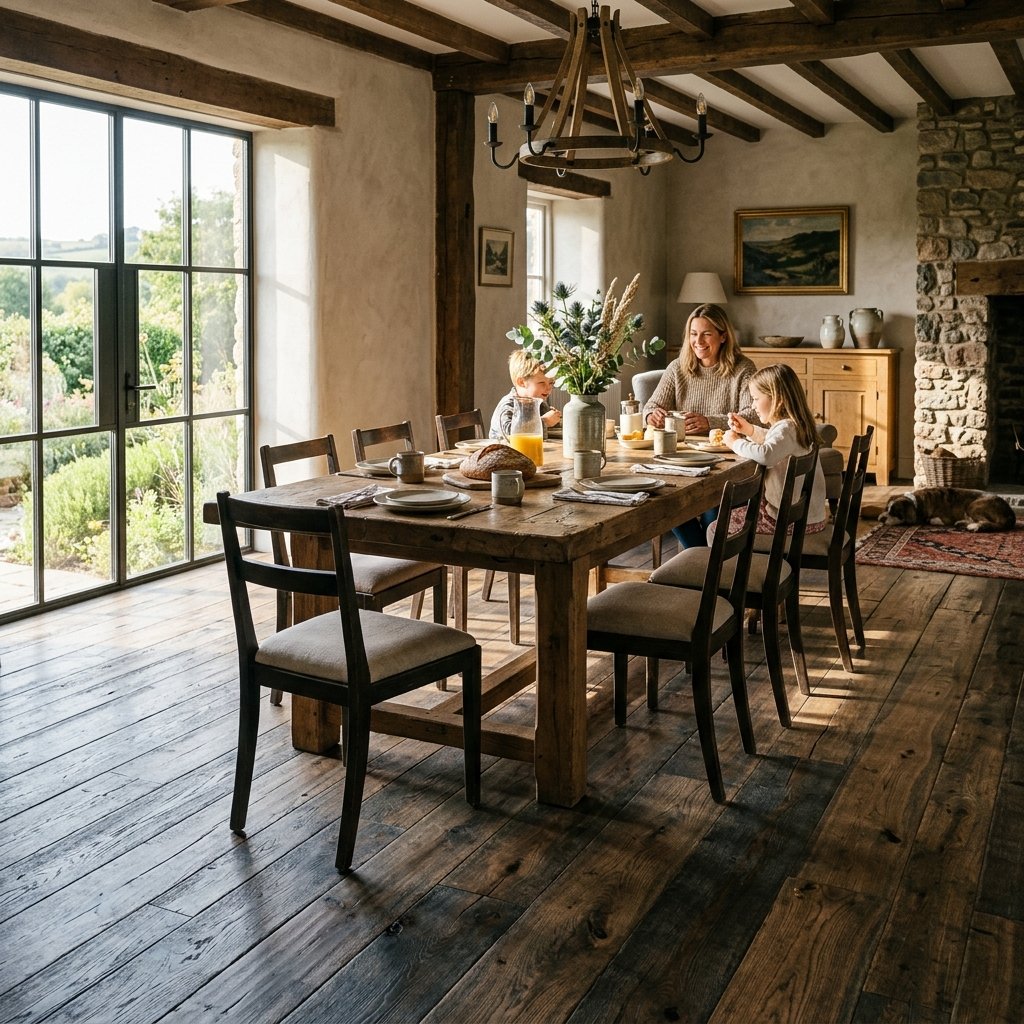 Durable Smoky Rustic Plank Flooring