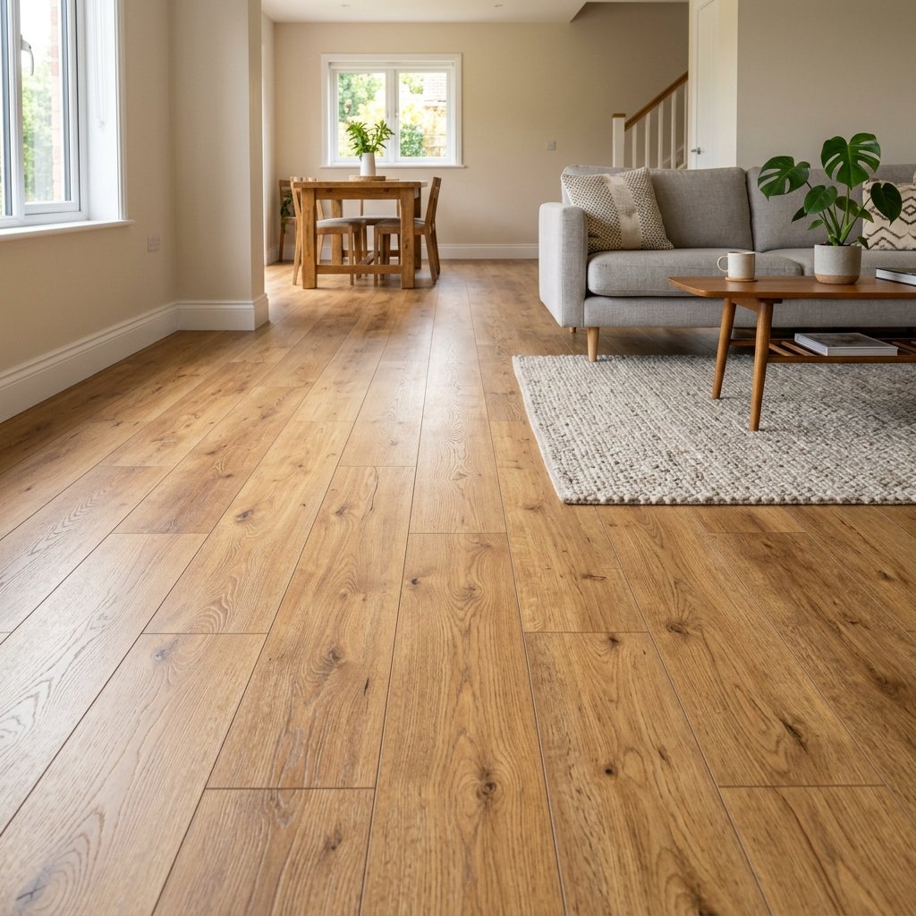 Golden Honey Oak Laminate Flooring UAE