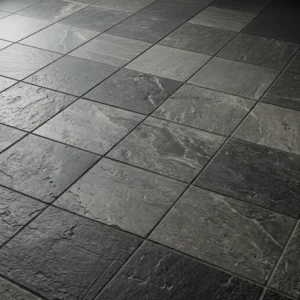 Rustic Grey Stone Floor