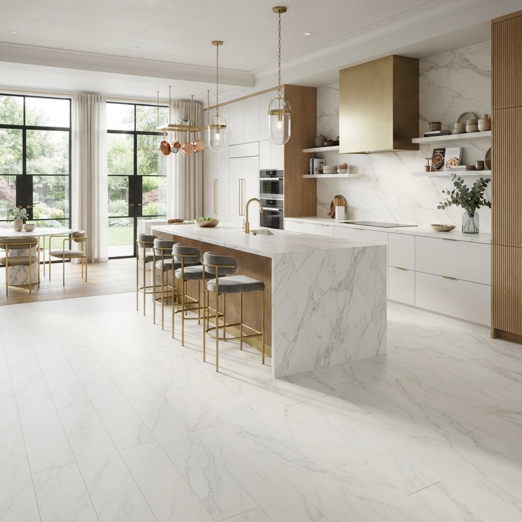 Sophisticated Marble Luxe Plank