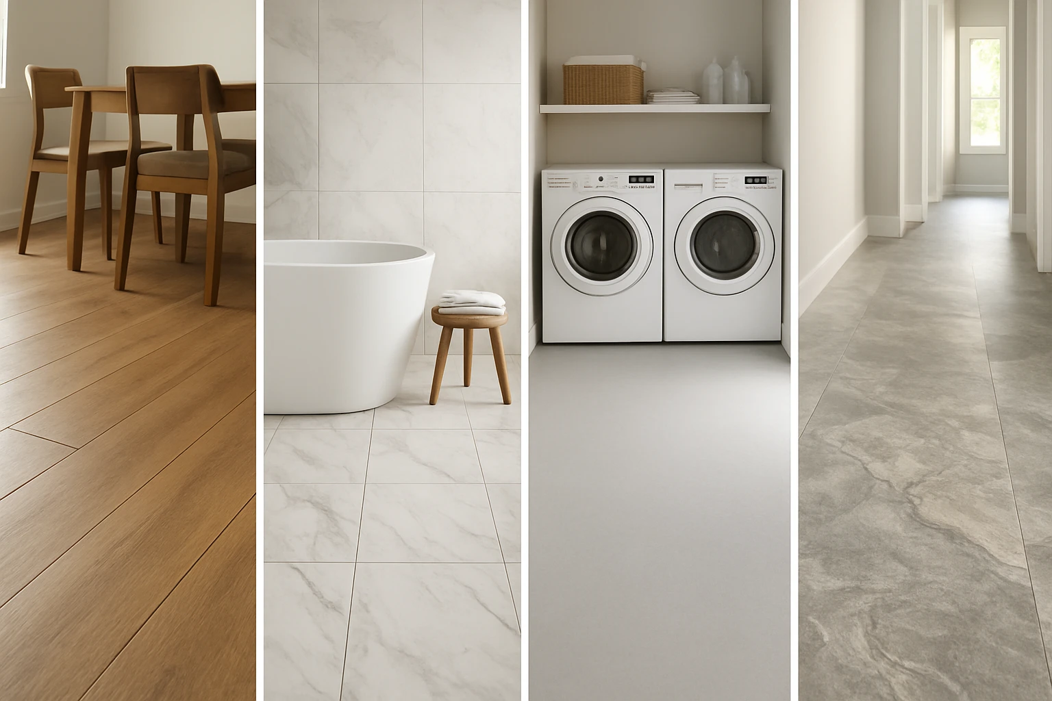 LVT and vinyl flooring vignettes