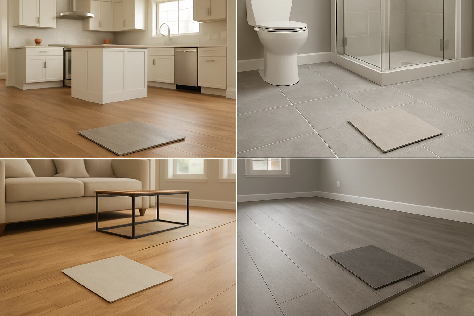 LVT versus vinyl flooring room comparison