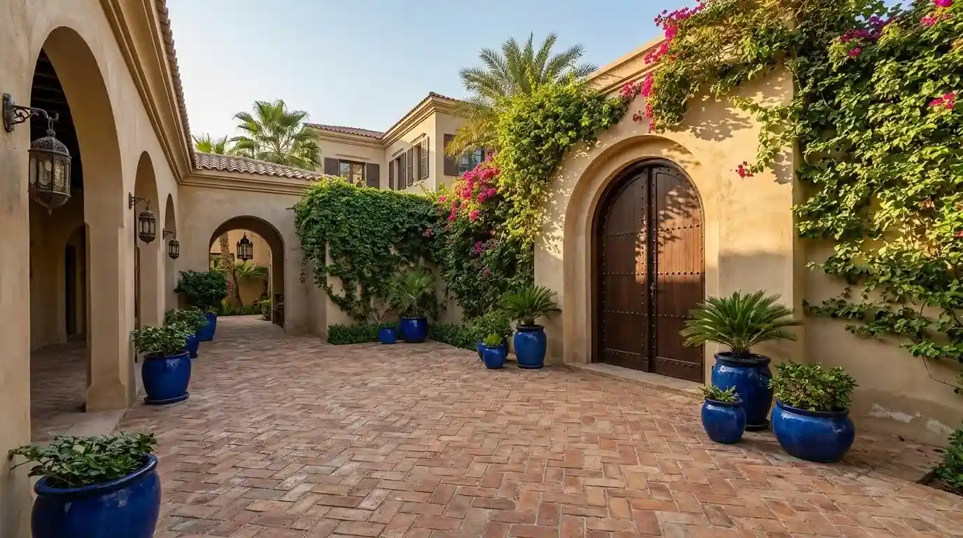 Modern outdoor flooring design in Dubai